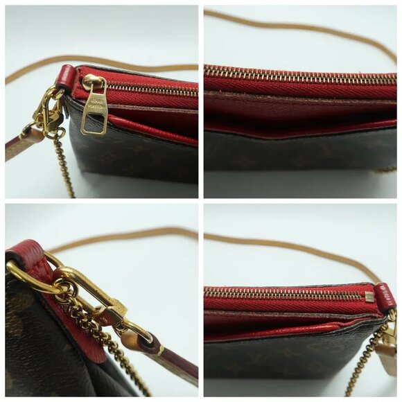 Louis Vuitton Pallas Brown Monogram Canvas Shoulder Bag 1126-040525 - Picture 8 of 12